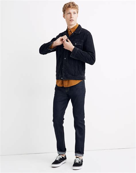 Johnny-Collar Long-Sleeve Sweater Polo. . Madewell mens jeans